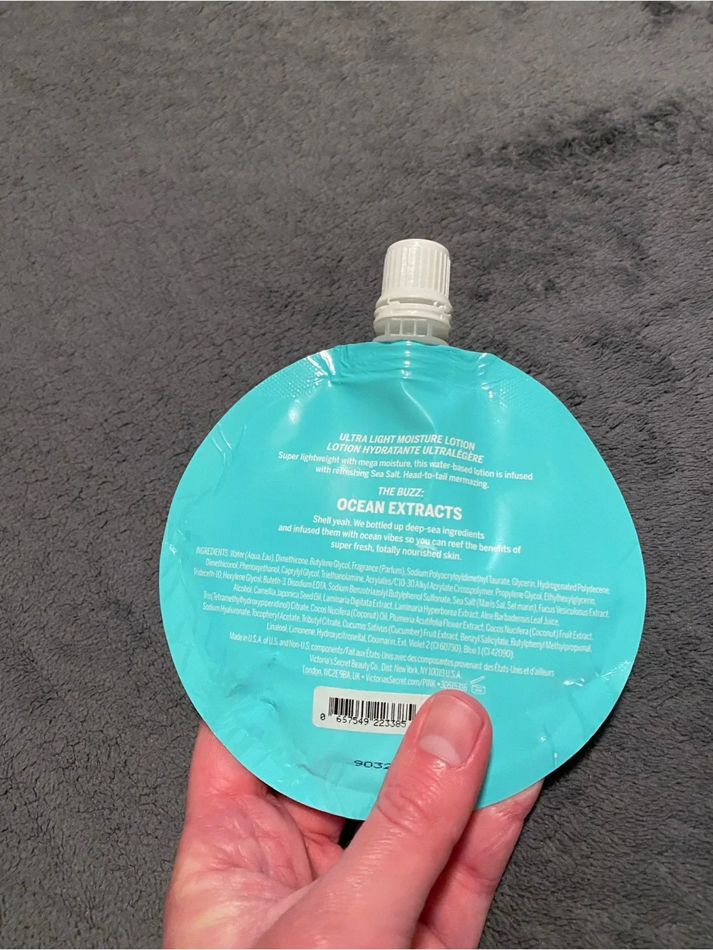Pink Victoria’s Secret water lotion
